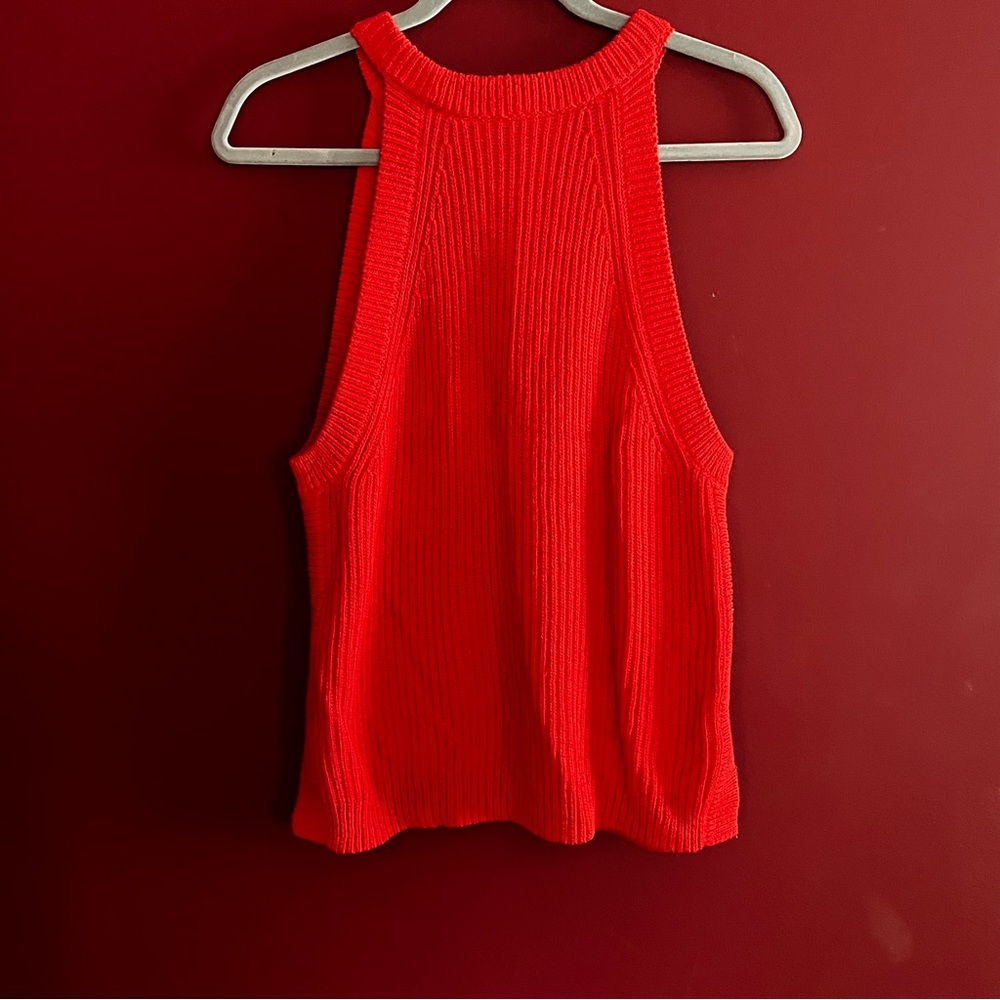 Madewell Red Valley Sweater Tank Top - Picture 11 of 13